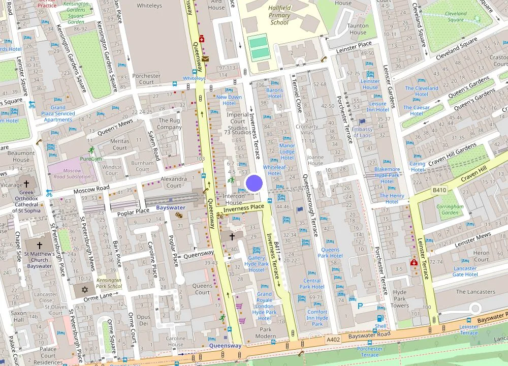 Map: La Suite West - Hyde Park